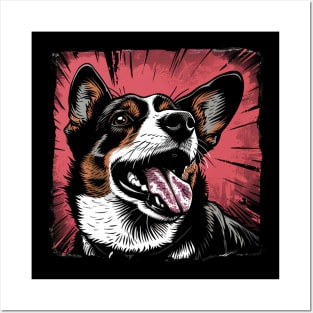 Retro Art Pembroke Welsh Corgi Dog Lover Posters and Art